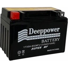 Deep Power Deeppower 12 Volt 9 Amper Motosiklet Aküsü Ölçüler 150*86*107 Mm. - 2,84 KG.YTX9A-BS-YATAY