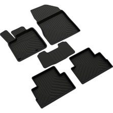 TeknoKapsül Ferrous Autoaccessories Nissan Qashqai 3 Dizel-Benzin ile Uyumlu 4d Havuzlu Kauçuk Paspas 2021 ve Üstü