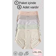 Unreal Un Real Kadın 5’li Paket Yüksek Bel Pamuklu Külot Seti Rahat Günlük Pamuk Külot