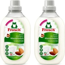 Frosch Hassas Ciltler Için Badem Sütlü Konsantre Çamaşır Yumuşatıcısı 900 ml (36 Yıkama) x 2 Adet
