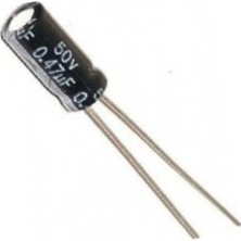Robomer 10 Adet 0.47 Uf 50 V 5X12 Elektrolitik Kondansatör