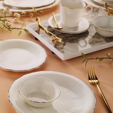 TeknoKapsül Aryıldız Kate Gold 32 Parça 6 Kişilik Kahvaltı Takımı
