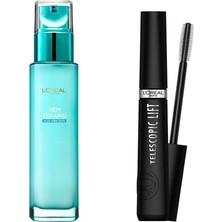 TeknoKapsül L’oréal Paris Nem Terapisi Aloe Vera Suyu Normalden Karmaya Ciltler Krem & Telescopic Lift Maskara Set