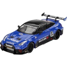 TeknoKapsül Sunrich MGT01124-L Mını Gt 1/65LB-SILHOUETTE Works Gt Nissan 35GT-RR Versiyon 2 Mavi (Sol Kol) Bitmiş Ürün