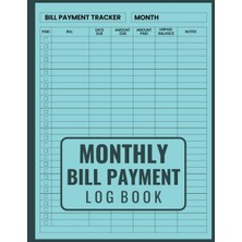 TeknoKapsül Monthly Bill Payment Log Book: Checklist Planner Months Bill Tracker Notebook | Financial Planner | Budget Tracker Notepad