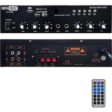 TeknoKapsül Hepa Merz LV-200 100V Trafolu ve 4-16 Ohm Mixer Amfi 200W Anfi Bluetooth USB
