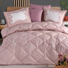 Clasy Ranforce %100 Pamuk Tek Kişilik Yorgan Seti Serel V1 Pembe