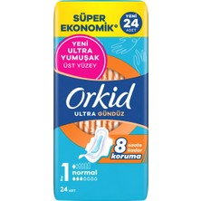Orkid Ultra Normal (Boy 1) 24 Adet Süper Ekonomik Hijyenik Ped