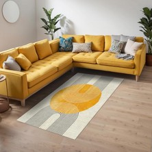 TeknoKapsül Trana Kadife Kaymaz Pamuk Tabanlı Yıkanabilir Antibakteriyel Salon Halısı 160X230
