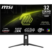 TeknoKapsül Msı 32" Mag 321CUPDF Gaming Monitör, Wqhd, Curve 1500R, Rapid Va, 160Hz, 0.5ms (Gtg), Freesync Premium