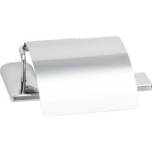 TeknoKapsül System Slımo Kapaklı Tuvalet Kağıtlığı Krom Renk 85X118X170 mm