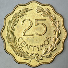 Banknoting Paraguay 25 Centimos 1953 Çil(-)