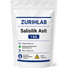 ZURIHLAB Salisilik Asit 1 KG - Salicylic Acid USP - (CAS No : 69-72-7) - Yüksek Kaliteli
