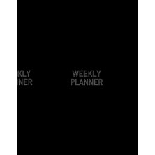 TeknoKapsül Weekly Planner: Black Classic
