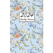 TeknoKapsül 2024 Monthly Planner: Small Size 5x8 Inches | One Year Calendar Schedule Organizer (12 Months From January To December) With Holidays | Flowers Cover