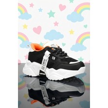 Dark Seer Çocuk Beyaz Siyah Sneaker Spor Ayakkabı 2026 - Kids DS 2051