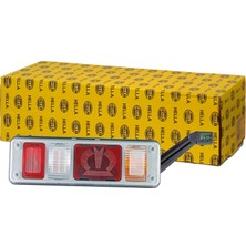 TeknoKapsül Hella Dorse Stop Lambası Sağ Boynuz Lambalı [ Mavi Soketli ] Krone Amblem Li 2VP 340 961-541