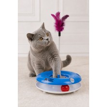 Mivra Pets Kedi Oyuncağı Interaktif Hareketli Toplu Tüylü Yaylı Zeka Oyuncağı Yavru Yetişkin Kediler Için