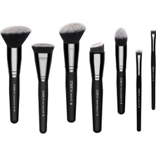 TeknoKapsül Z'oreya Kabuki Professional 7'li Makyaj Fırça Seti, Pudra-Fondöten-Kontur-Eyeliner-Blush