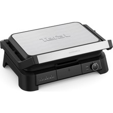 TeknoKapsül Tefal Supergrill 3in1 Xl 8 Porsiyon Kapasiteli 2200 Watt Barbekü Izgara ve Tost Makinesi - Inox