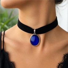 BijuStore Iznik Çini Desenli El Yapımı Vintage Kadın Choker