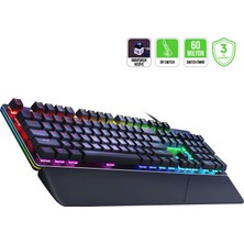 TeknoKapsül Gamepower Calypso V2 Rgb Optik Su ve Toza Dayanıklı Mekanik Blue Switch USB Dıy Gaming Klavye
