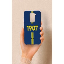 Vip Case Redmi Note 9 Uyumlu 1907 Kemer Desenli Silikon Kılıf