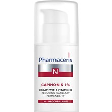 TeknoKapsül Pharmaceris N Capinon K % 1 Vitamin Geniş Kılcal Damar Görünümünü Azaltıcı Krem 30 ml