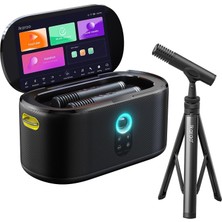 TeknoKapsül Ikarao Partybox Mikrofon Standlı Shell S1 280W Karaoke Bluetooth Hoparlör Seti