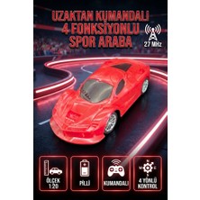Farbu Ferrari Enzo Tasarımlı Uzaktan Kumandalı 4 Fonksiyonlu 20 cm Spor Araba 1:20 Ölçekli Araba