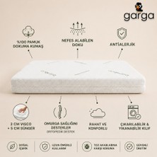 Garga 70x120 Visco Doğal Bebek ve Çocuk Yatağı 7 cm Ortopedik - Park Yatak Beşik Anne Yanı Uyumlu