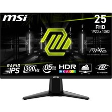 TeknoKapsül Msı 24.5 Mag 255XF, Gaming Monitör, Fhd, 16:9 Flat, Ips, 300HZ, 0.5ms (Gtg), Adaptive-Sync