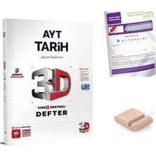 3D Yayınları Ayt Tarih Video Destekli Defter - Yks 2027 + Telefon Tutucu + Tyt Deneme