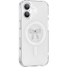 iPhone 17 Uyumlu Kılıf M-Safe Şarj Özellikli Zore Paris Mova Sert Pc Kapak Şeffaf