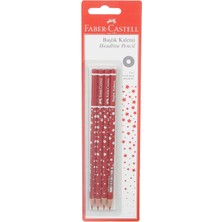 TeknoKapsül Faber-Castell Başlık Kalemi Yıldız Kırmızı