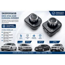 AR Otomarket Vw Volkswagen Passat cc 2009-2017 Dış Dikiz Ayna Ayar Düğmesi Kolu Kromlu Otomatik Katlama 5K1959565