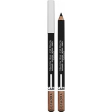 TeknoKapsül Sephora Eye Pencil Intense + Gentle - Yoğun Pigmentli Işıltılı Göz Kalemi 1,5g, 01 Fresh Licorice