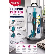 ArtMaster Mavi Metal Hassas Pergel Seti 3 Parça 1 Adet Maped 291010 Technic Precision Profesyonel Pergel Proje Mimari Teknik Çizim