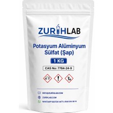 Zurihlab Zurıhlab Potasyum Alüminyum Sülfat (Şap) 1 kg