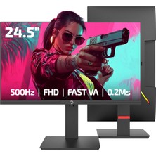 TeknoKapsül Gamepower Lucid S50 24.5'' 500Hz 0.2ms Fast Va E Spor 10 Bit Pivot Rgb Gaming Monitör