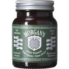 TeknoKapsül Morgan's Low Shine Matt Pomade -Sert Tutuş, Mat Saç Şekillendirici Pomad (Green Label) 100 gr