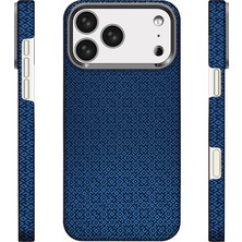 iPhone 17 Pro Uyumlu Kılıf M-Safe Şarj Özellikli Zore Paris Vax Sert Pc Kapak Lacivert