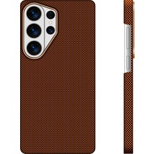 Galaxy S26 Ultra Uyumlu Kılıf M-Safe Şarj Özellikli Zore Paris Zerre Sert Pc Kapak Bordo