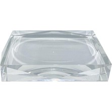 TeknoKapsül System Kristal Katı Sabunluk Şeffaf Renk 30X113X173 mm