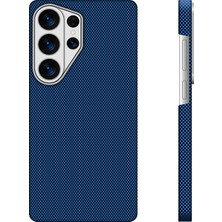 Galaxy S26 Ultra Uyumlu Kılıf M-Safe Şarj Özellikli Zore Paris Zerre Sert Pc Kapak Lacivert