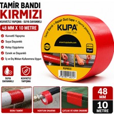 Kupa Tamir Bandı Kırmızı Renk 48 mm x 10 Metre Kuvvetli Yapışma-Suya Dayanıklı 1 Adet