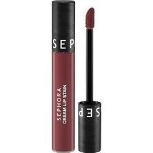 TeknoKapsül Sephora Cream Lip Stain – Bulaşmayan Kadife Bitişli Ruj - Mat Likit Ruj, 84 Rose Redux
