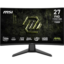 TeknoKapsül Msı 27 Mag 274CF X24, Gaming Monitör, Fhd, 16:9, Curve 1500R, Rapid Va, 240Hz, 0.5ms, Freesync Premium