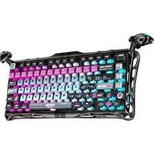 TeknoKapsül Gravastar Mercury V75 Pro He Hall Effect Manyetik Switch Gaming Klavye, Hot-Swappable, Rapid Trigger, 8000Hz, 0.125MS Ultra Düşük Gecikme, Kablolu, Rgb Işıklı, Ingilizce Q, Cyberpunk