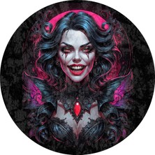 TeknoKapsül Blacke Kadife Oyuncu Odası Halısı Kaymaz Pamuk Tabanlı Yıkanabilir Antibakteriyel Yuvarlak Gamer, Gaming Halısı 140X140